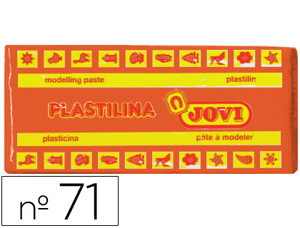 Barra 150g. plastilina Jovi 71 naranja